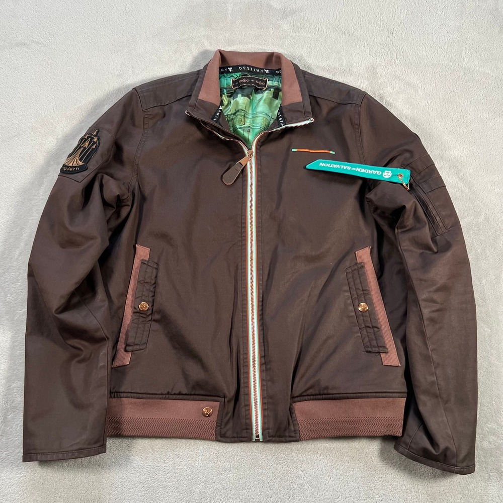 Destiny 2 Garden of Salvation Raid Jacket Bungie Rewards Brown Bomber Mens M